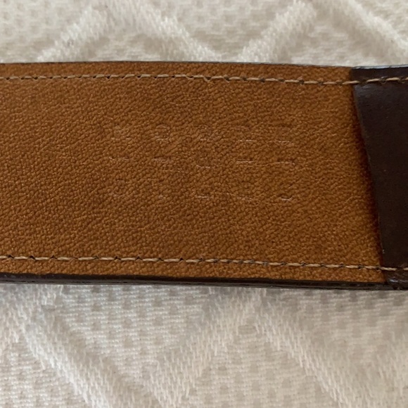 Moore & Giles Brown Distressed Buckle Belt - Picture 7 of 8